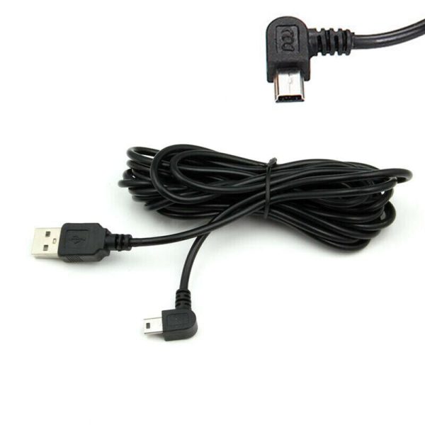 Dash Cam Mini USB Right Turn Extra Long Charging Cable 3.5M Dash Dashboard Lead - Image 6