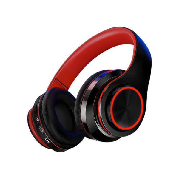 Bluetooth 5.0 Wireless Earphones Foldable Headset Stereo Headphones (White) - Image 2