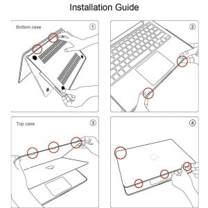 2020 Macbook Pro 13 Inch Case Plastic Hard Case Shell for 2020 Macbook Pro A2251 A2289 A2179(Claer) - Image 3