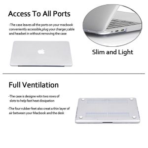 2020 Macbook Pro 13 Inch Case Plastic Hard Case Shell for 2020 Macbook Pro A2251 A2289 A2179(Claer) - Image 9