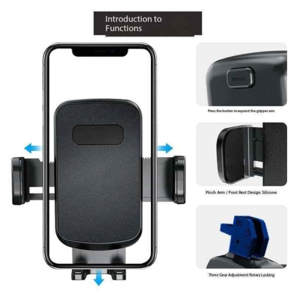 Universal Car Phone Stand Dashboard Hands Free Car Mount Phone Holder - Image 4