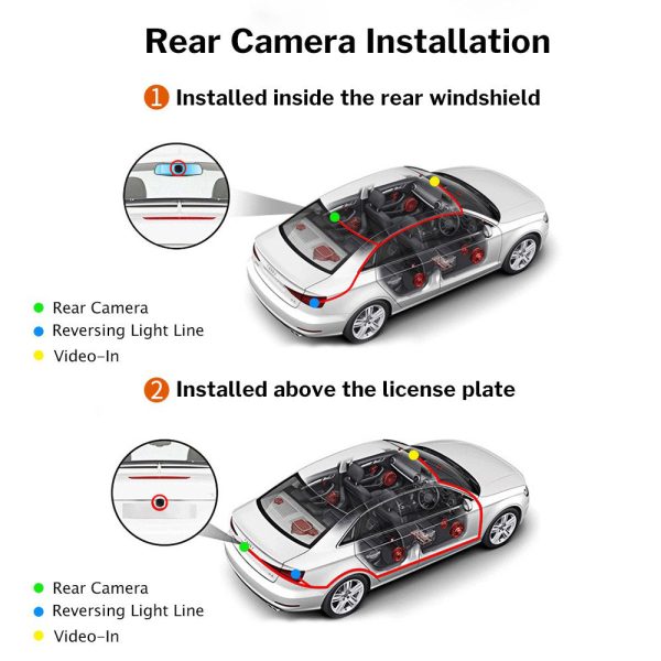 3 Channel Car DVR HD 1080P Vehicle Dash Cam Three Way Camera DVRs Recorder with 32 GB Card - Image 8