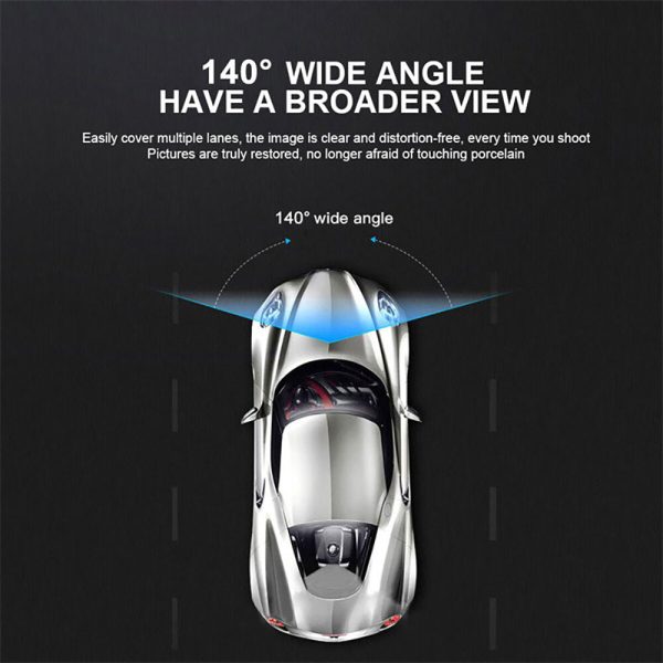 WIFI 3 Channels Dash Cam 1080P Full HD Car Dashcam with Hardwire Kit and 32GB Card - Image 5