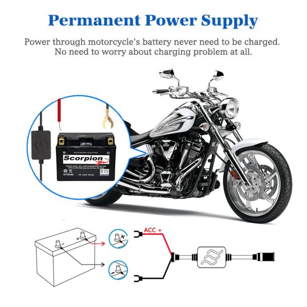 3inch LCD HD Dual Camera Motorcycle DVR Video Driving Recorder With 32G Card - Image 8