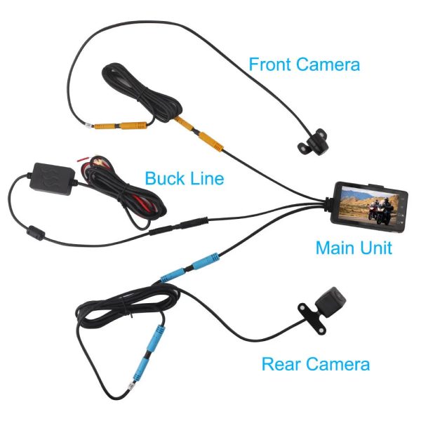 3inch LCD HD Dual Camera Motorcycle DVR Video Driving Recorder With 32G Card - Image 9