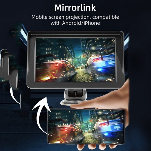 7" IPS HD Touch Screen Apple Android Carplay with Dual Dashcam 64G Card - Image 6