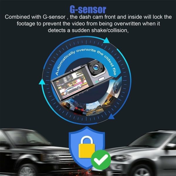 WIFI 3 Channels Dash Cam 1080P Full HD Car Dashcam Comes with Free 32GB Card - Image 5