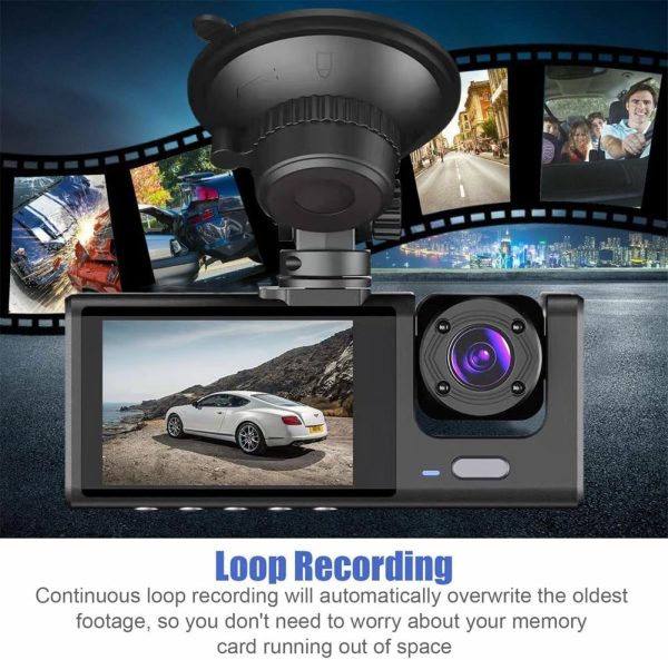 WIFI 3 Channels Dash Cam 1080P Full HD Car Dashcam Comes with Free 32GB Card - Image 6