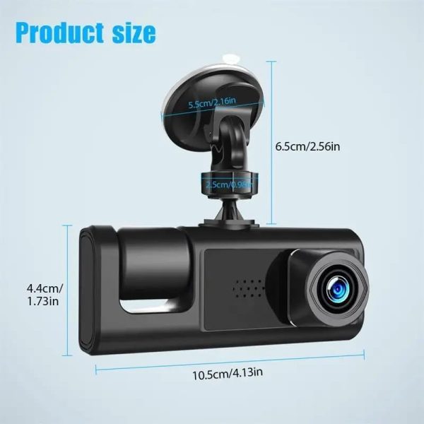 WIFI 3 Channels Dash Cam 1080P Full HD Car Dashcam Comes with Free 32GB Card - Image 9