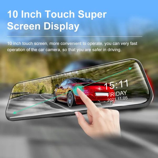 Wifi 10" 2K Dash Cam RearView Camera Reversing Recorder Comes with Free 32GB Card - Image 8