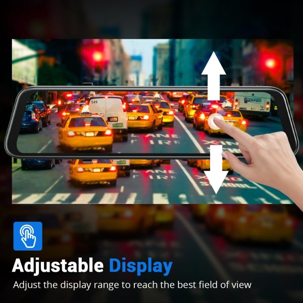 Wifi 10" 2K Dash Cam RearView Camera Reversing Recorder Comes with Free 32GB Card - Image 5