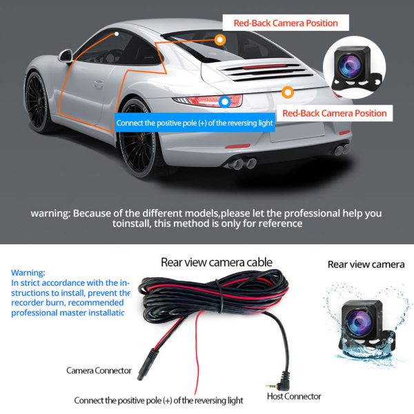 Wifi 10" 2K Dash Cam RearView Camera Reversing Recorder Comes with Free 32GB Card - Image 7