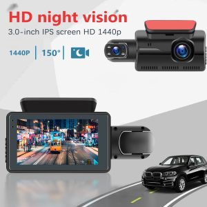 HD 1080P Car Dash Cam Front and Inside Dual Camera Comes With 32GB Card - Image 2