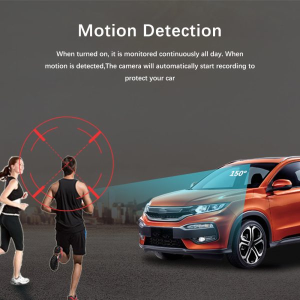 HD 1080P Car Dash Cam Front and Inside Dual Camera Comes With 32GB Card - Image 4