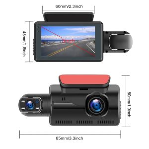 HD 1080P Car Dash Cam Front and Inside Dual Camera Comes With 32GB Card - Image 7
