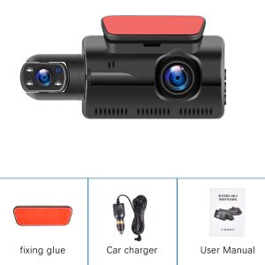 HD 1080P Car Dash Cam Front and Inside Dual Camera Comes With 32GB Card - Image 9