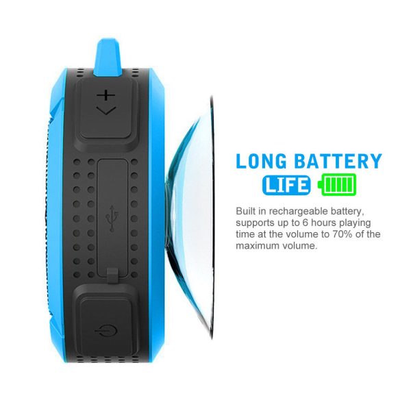 Portable Waterproof Wireless Mini Bluetooth Music Speaker (Black) - Image 3
