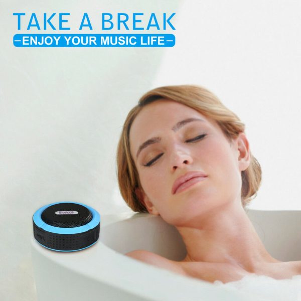 Portable Waterproof Wireless Mini Bluetooth Music Speaker (Black) - Image 5