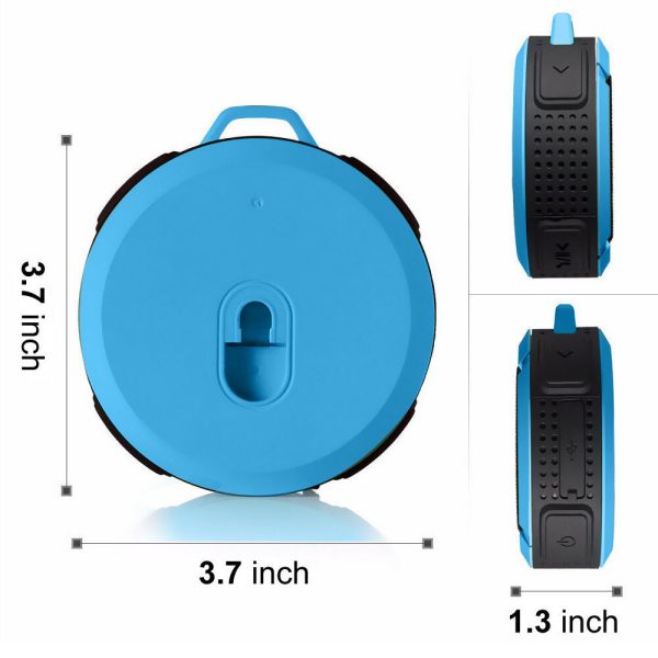 Portable Waterproof Wireless Mini Bluetooth Music Speaker (Black) - Image 6
