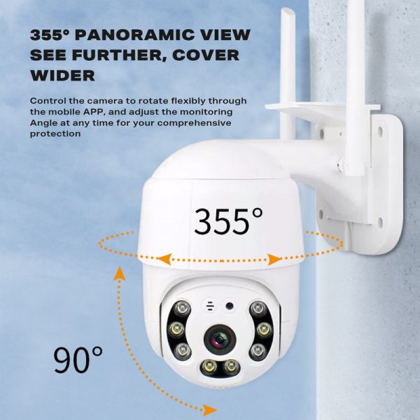 1080P Full HD Wireless Wifi IP Camera Home Security LED Bulb Lamp Light Camera - Image 9