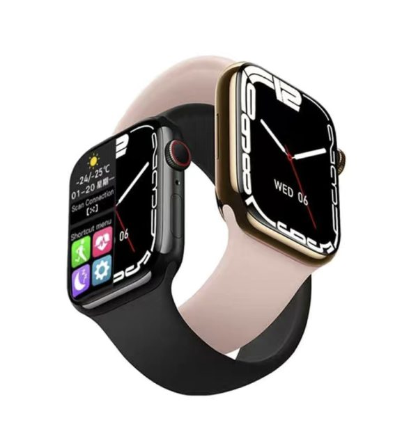 Smart Watch 44mm Bluetooth call Screen True Multidial Blood Oxygen Game Sports Mode Pro FOR IOS and Android White with 2 straps - Image 3