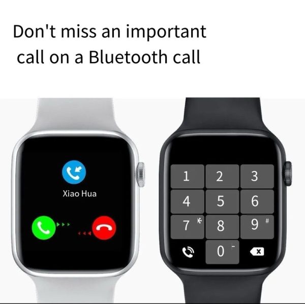 Smart Watch 44mm Bluetooth call Screen True Multidial Blood Oxygen Game Sports Mode Pro FOR IOS and Android White with 2 straps - Image 7
