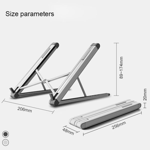 Foldable Aluminum Laptop Stand - Universal - Image 3