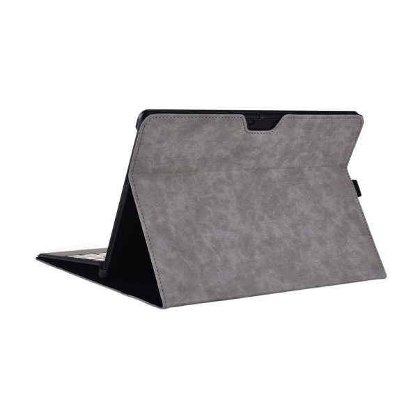 Light Gray Leather Tablet Case For Microsoft Surface Pro X With Power Bag - 13 Inch - Image 5