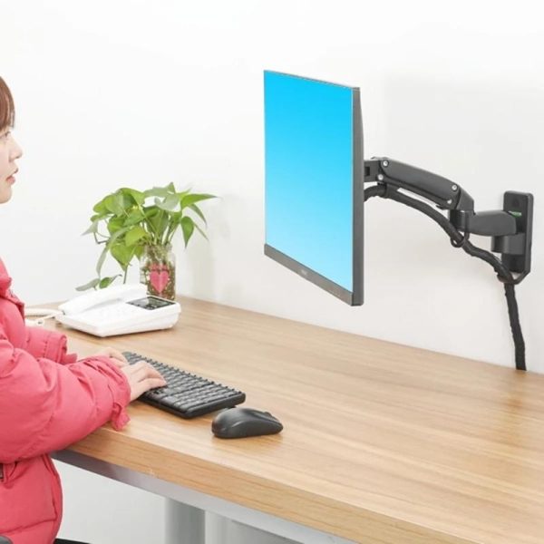 Adjustable Gas Spring Arm Wall Mount for 17-27 Led Lcd Monitors - Image 7