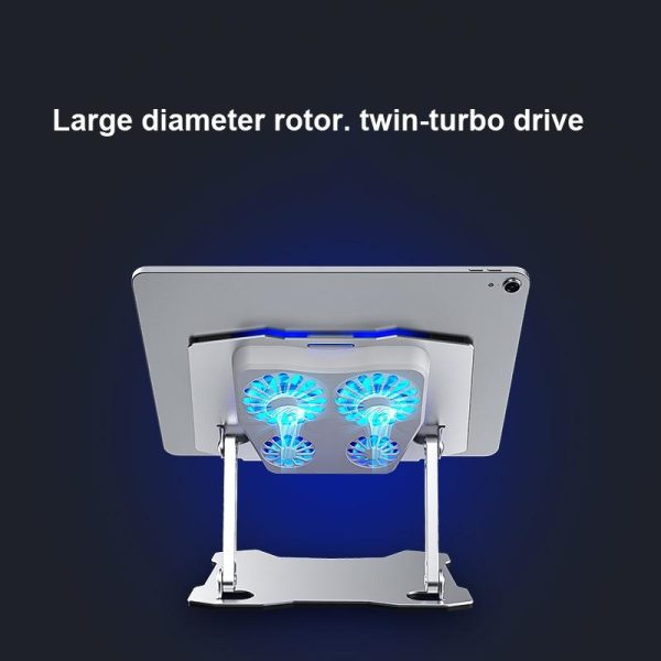 Aluminum Laptop Cooling Stand with 4 Fans - Image 4