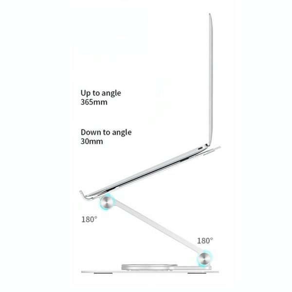 360 Degree Rotating Aluminum Laptop Stand - Heat Dissipation - Image 6