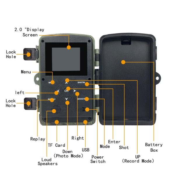 2 Lcd Infrared Night Vision Trail Camera For Wildlife Hunting - Image 5