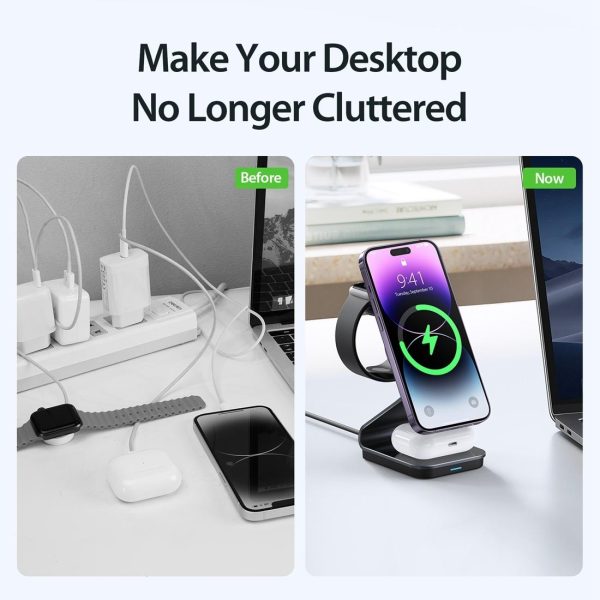 15W 3 In 1 Transparent Magnetic Wireless Charger - Image 7