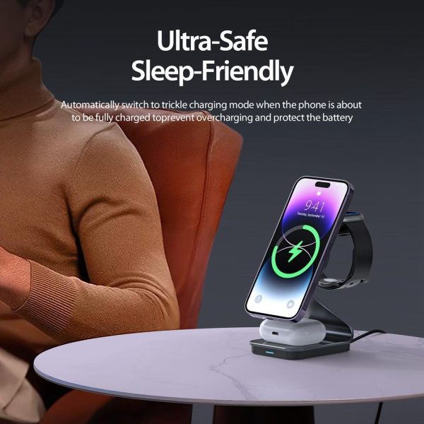 15W 3 In 1 Transparent Magnetic Wireless Charger - Image 8