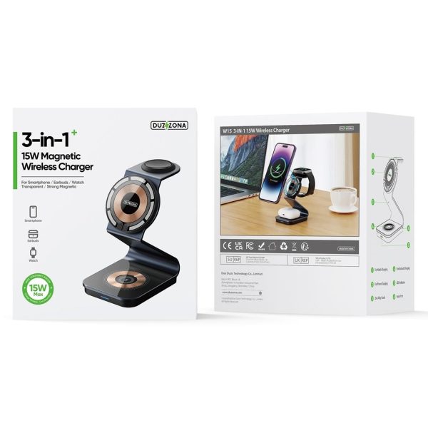 15W 3 In 1 Transparent Magnetic Wireless Charger - Image 10