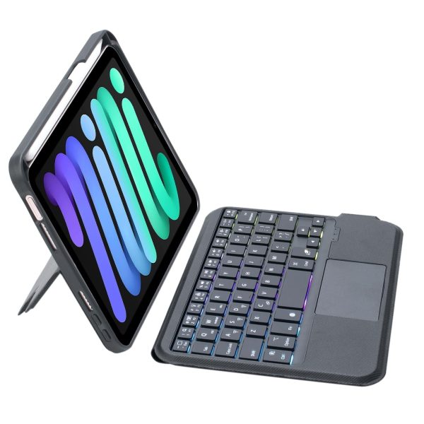 Split Type Bluetooth Keyboard Leather Case For Ipad Mini6 With Touch Backlight - Image 3