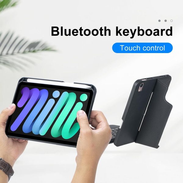 Split Type Bluetooth Keyboard Leather Case For Ipad Mini6 With Touch Backlight - Image 7