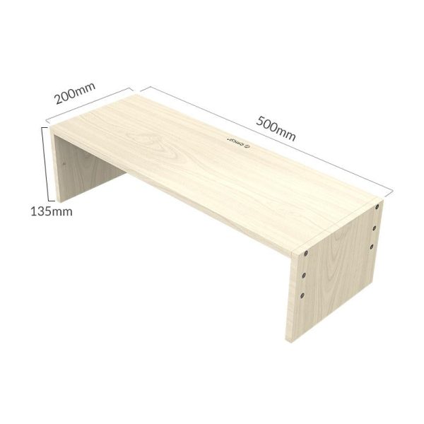 Natural Wood Monitor Stand - Compact Design - Image 6