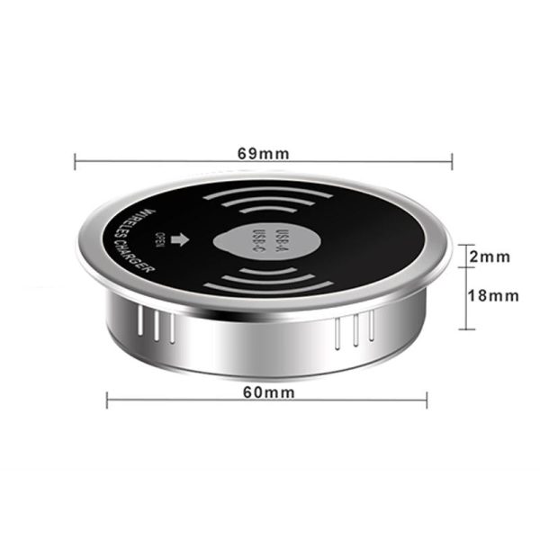 Wireless Charger With Pd+Usb Interface 1.2M Cable - Image 3