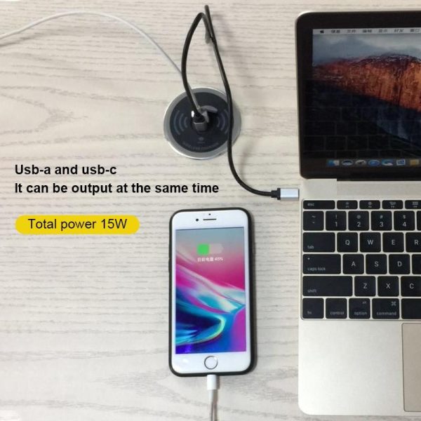 Wireless Charger With Pd+Usb Interface 1.2M Cable - Image 6