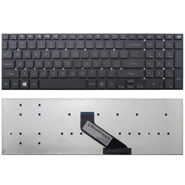 Keyboard for Gateway Nv55s / Nv57h / Nv75s Laptop - Black - Image 2