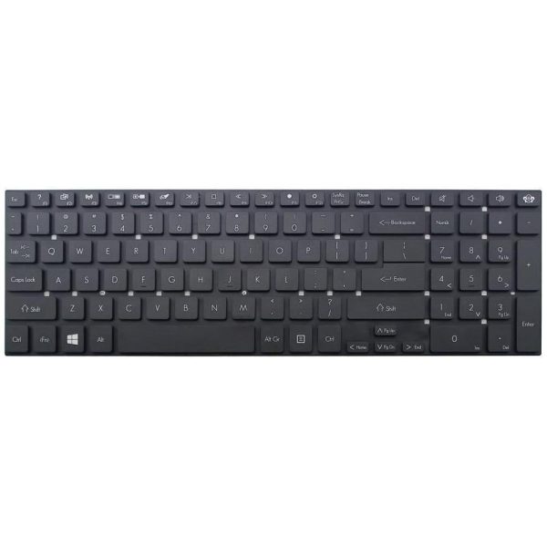 Keyboard for Gateway Nv55s / Nv57h / Nv75s Laptop - Black - Image 3