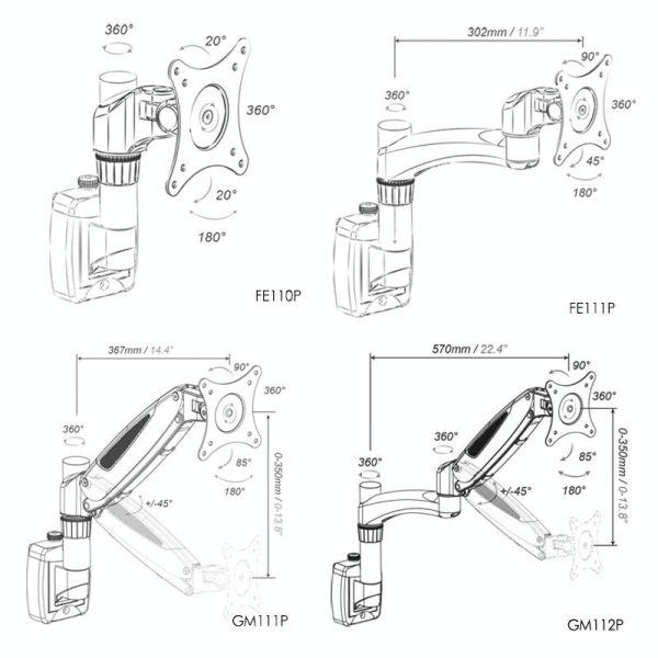 Adjustable Monitor Bracket for Easy Rotation and Sliding - Image 4