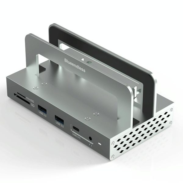 Vertical Laptop Docking Station with 4k / 60hz Type-c Hub - 10-In -1 Without Lan - Image 2