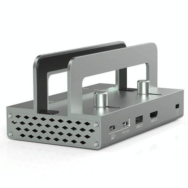 Vertical Laptop Docking Station with 4k / 60hz Type-c Hub - 10-In -1 Without Lan - Image 3