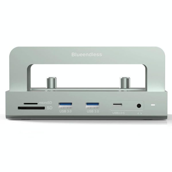 Vertical Laptop Docking Station with 4k / 60hz Type-c Hub - 10-In -1 Without Lan - Image 4