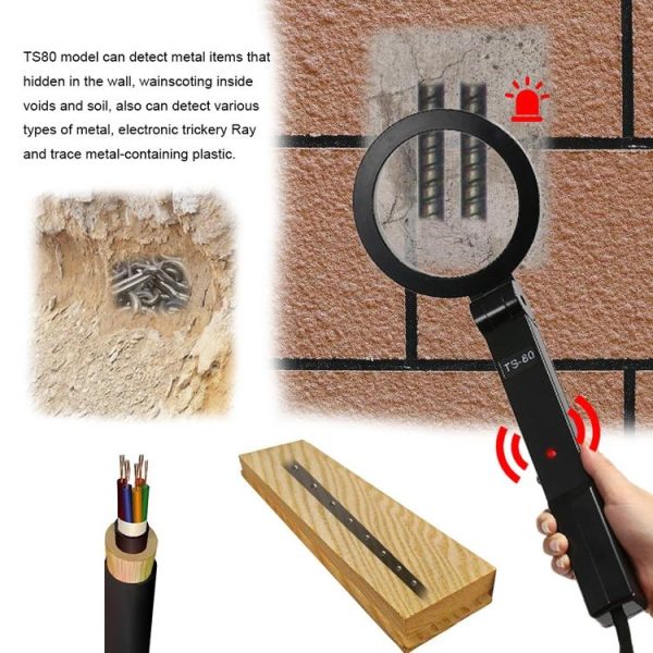 Portable Hand-held Metal Detector - Folding Black - Image 7