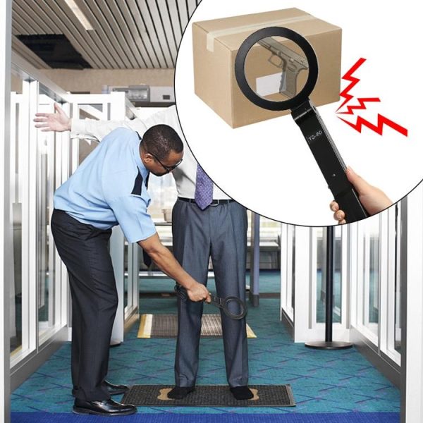 Portable Hand-held Metal Detector - Folding Black - Image 8