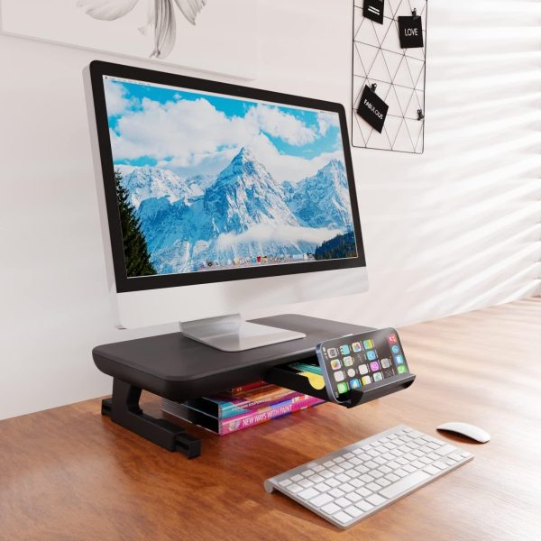 Adjustable Laptop Stand with Storage Drawer - Height Riser - Basic - Image 3