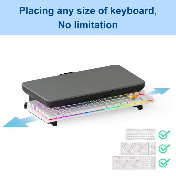 Adjustable Laptop Stand with Storage Drawer - Height Riser - Basic - Image 4